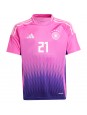 Tyskland Ilkay Gundogan #21 Replika Borta Kläder EM 2024 Kortärmad